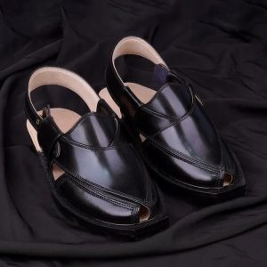 Jet Black Quetta Norozi Chappal - Image 4