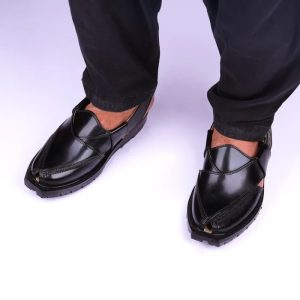Jet Black Quetta Norozi Chappal - Image 2