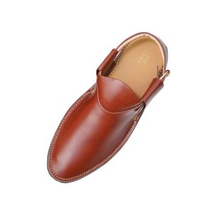 Double Sole Jeans StyleBrown Leather Chappal - Image 5