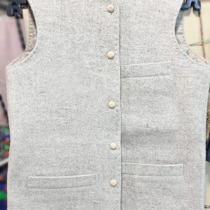 Pure Chitrali Woolen Waskot for Men – Handcrafted Winter Waistcoat - Image 2