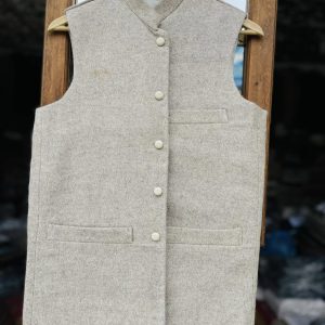Pure Chitrali Woolen Waskot for Men – Handcrafted Winter Waistcoat - Image 1