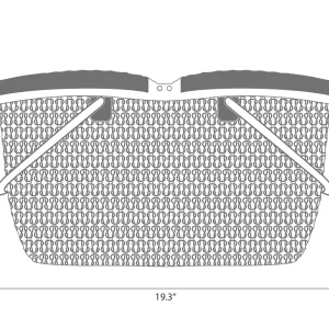 Multipurpose Woven Plastic Picnic Basket with Lid & Handles - Image 5